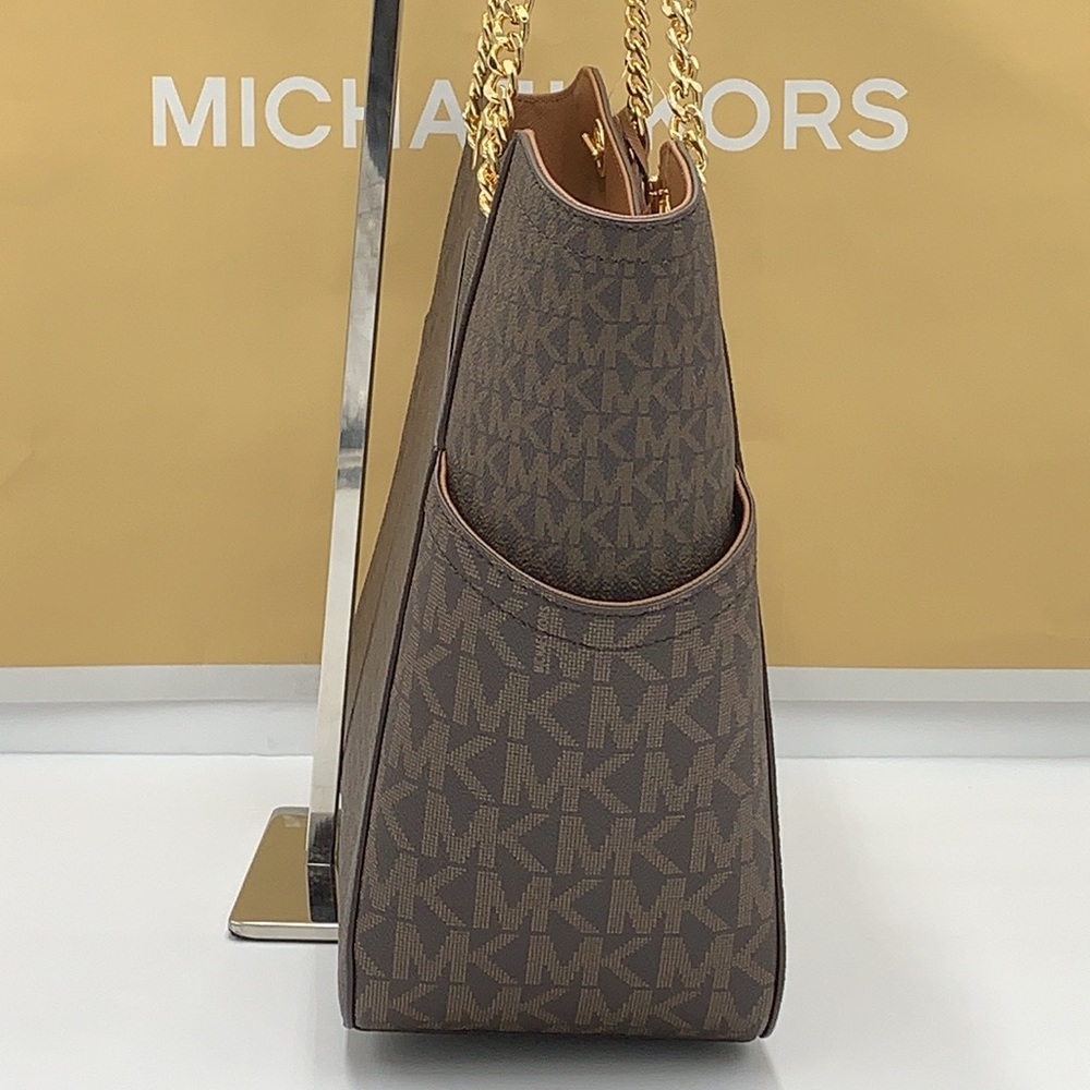 MICHAEL KORS Jet Set Large X CHAIN Logo Shoulder - Picture 6 of 15